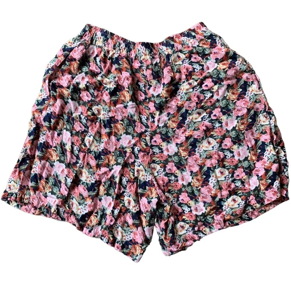 Vintage 90s The Classic floral high waisted oversized shorts size medium